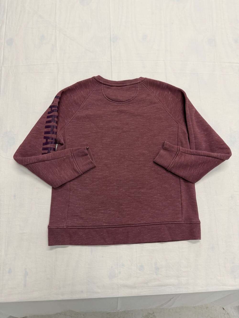 Carhartt Women's Relaxed Fit Midweight Crewneck Block Logo Sleeve Graphic Sweats - Picture 7 of 7